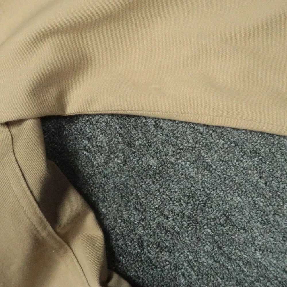 Lee Blazer Mens 40R Khaki Sport Coat Two Button‎ Patch Pockets Brass Buttons VTG